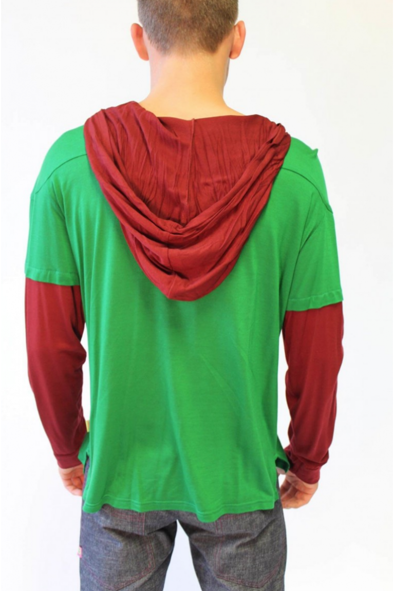 SLEEVED HOOD TOP